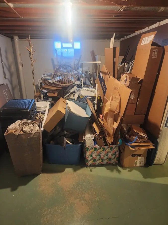 Roll-off dumpster container at job site for 20 Yard Dumpster Rental in Wellington